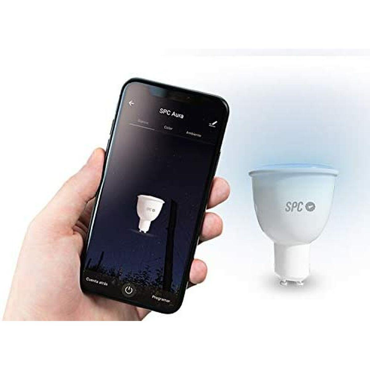 Bombilla Inteligente SPC AURA450 RGB GU10 WiFi 5,5W LED