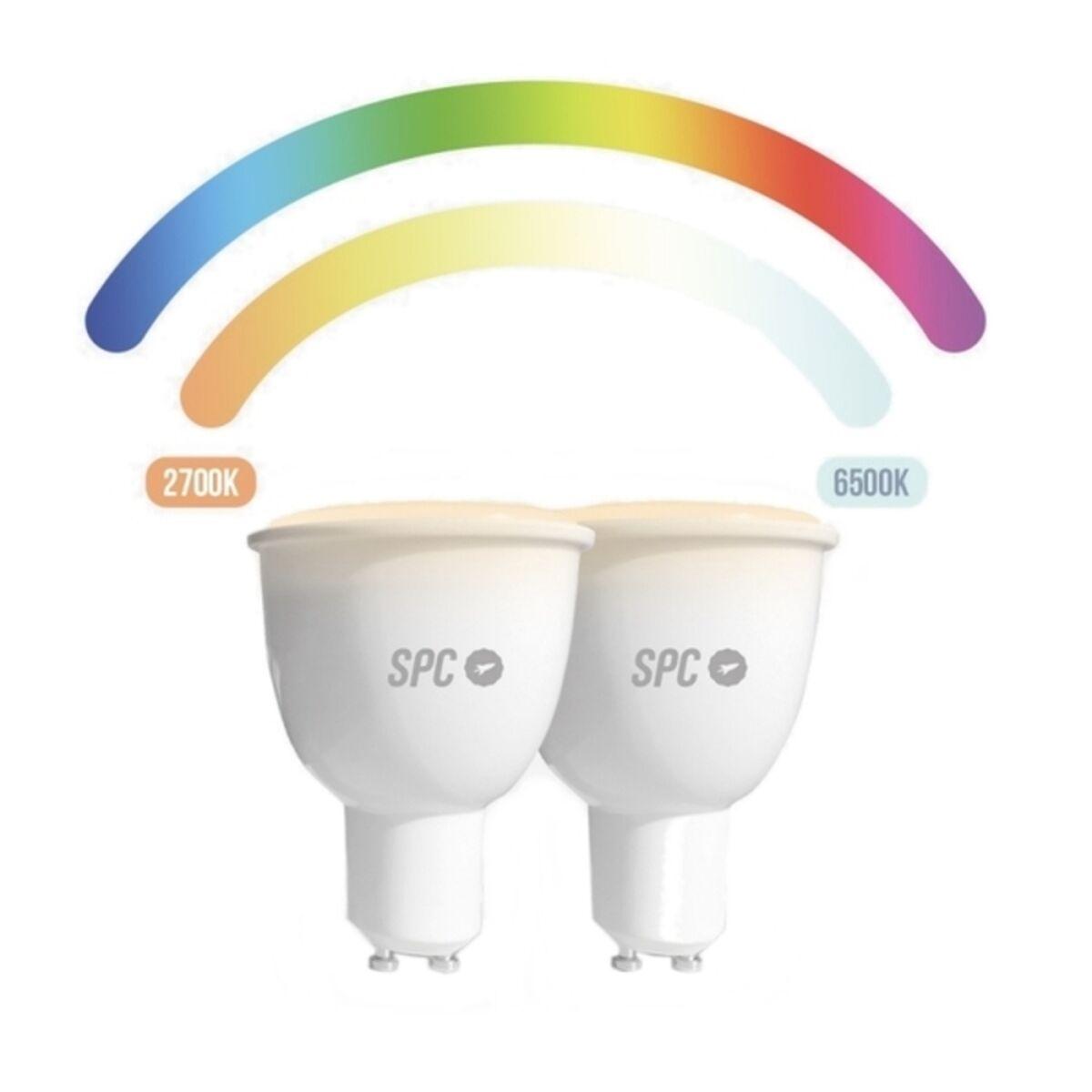 Bombilla Inteligente SPC AURA450 RGB GU10 WiFi 5,5W LED