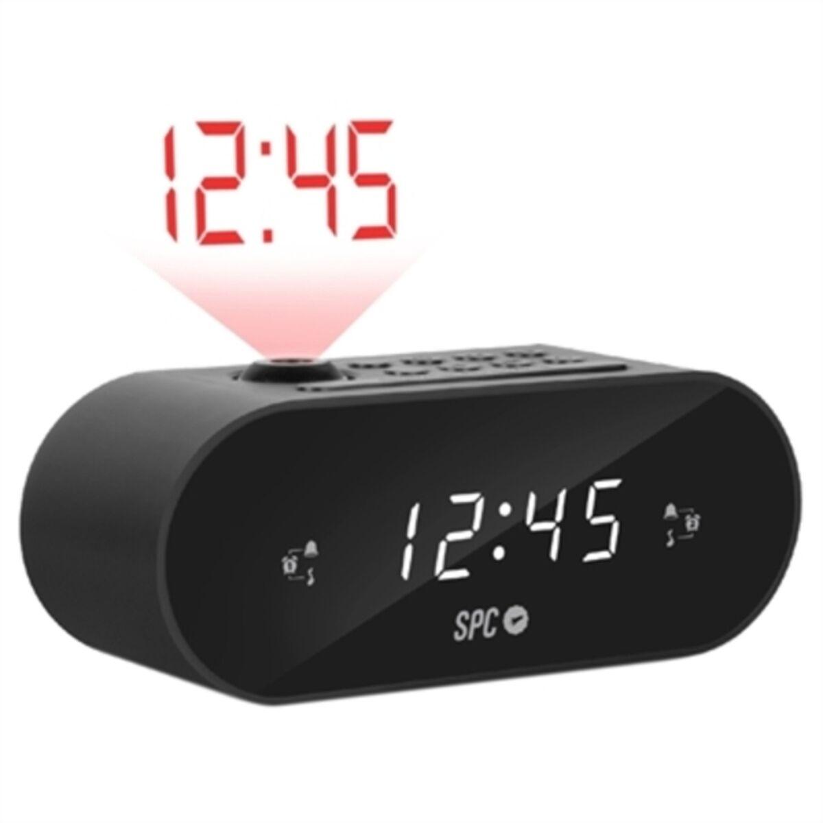 Radio Despertador con Proyector LCD SPC 1 Negro (1 unidad)