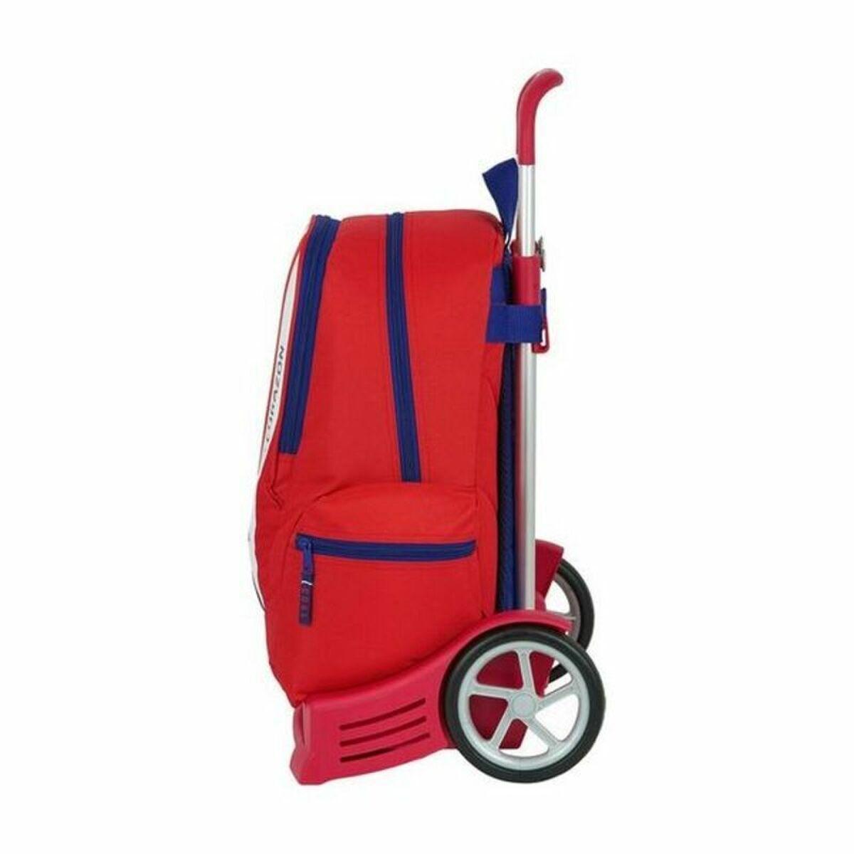 Mochila Escolar con Ruedas Evolution Atlético Madrid Neptuno