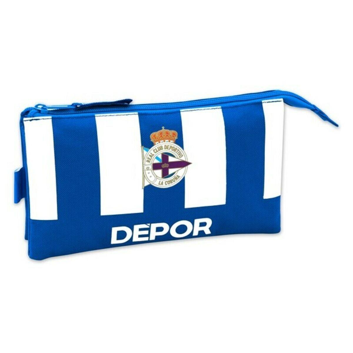 Portatodo R. C. Deportivo de La Coruña Azul Blanco (22 x 12 x 3 cm)