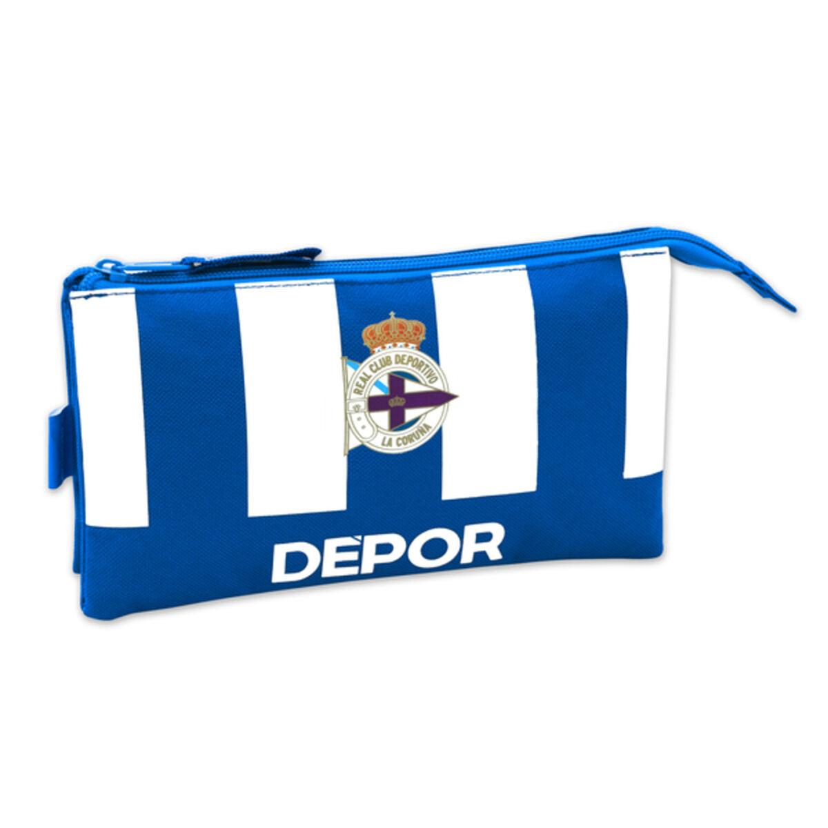 Portatodo R. C. Deportivo de La Coruña Azul Blanco (22 x 12 x 3 cm)