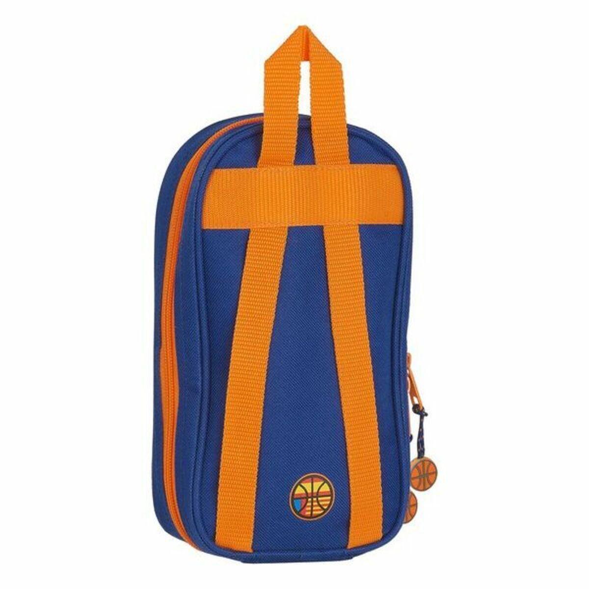 Plumier Mochila Valencia Basket M747 Azul Naranja 12 x 23 x 5 cm (33 Piezas)