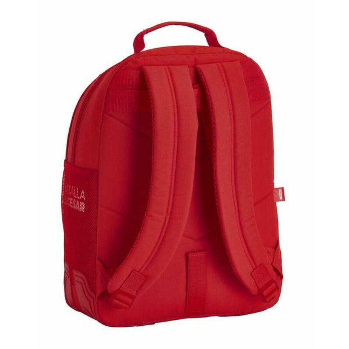 Mochila Escolar Real Sporting de Gijón Rojo