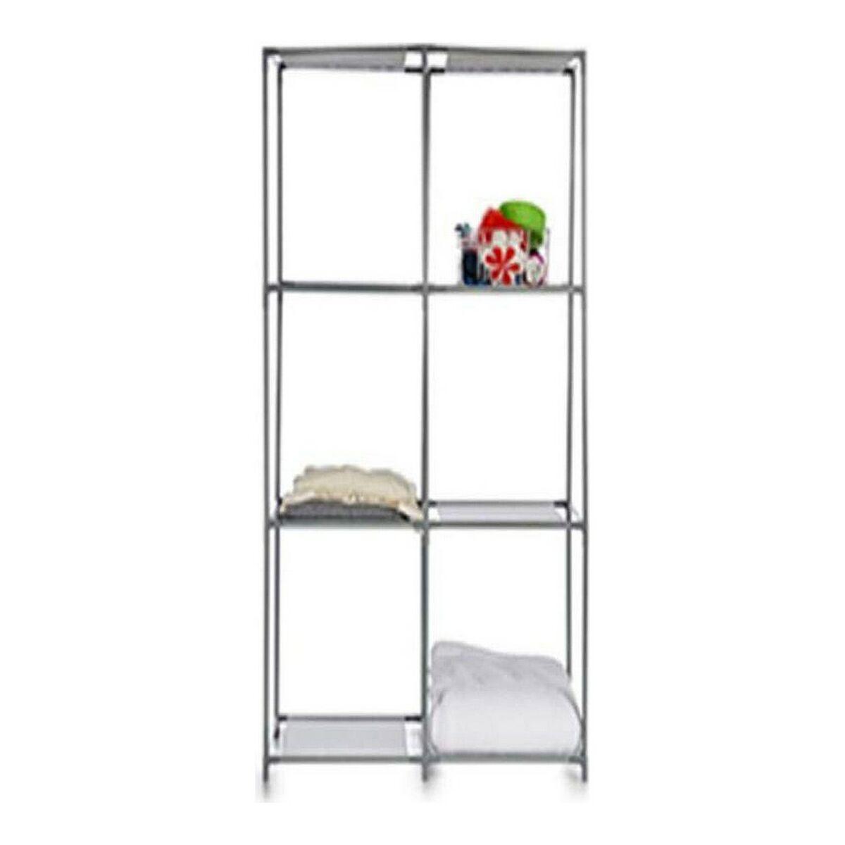 Estantería Kipit WR4325 Gris Metal Tela Plástico