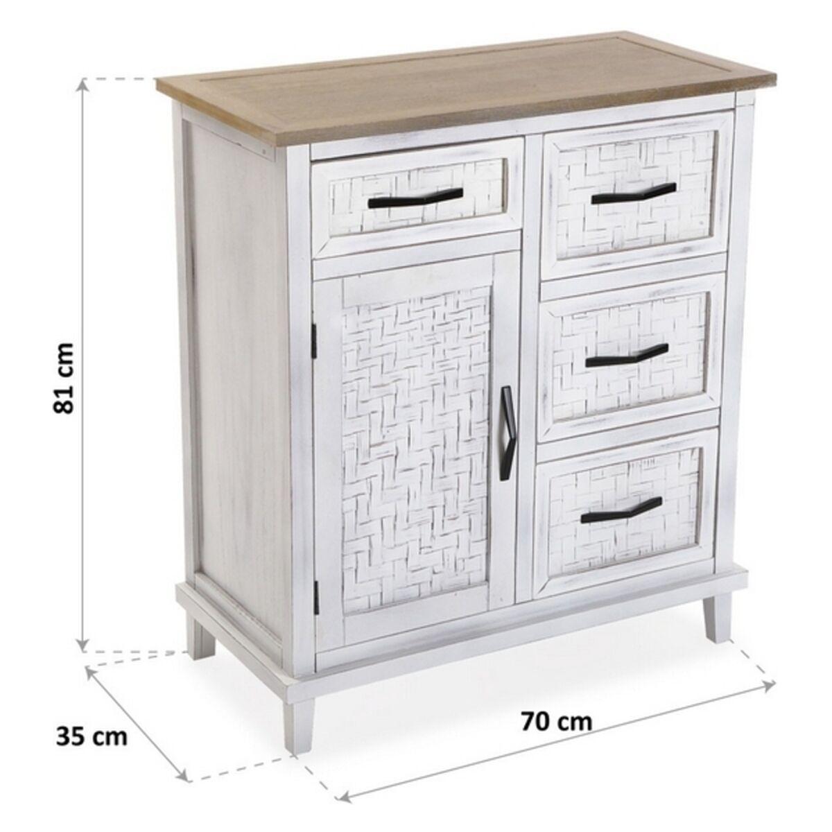 Cómoda Versa Kanken Madera MDF Madera Bambú (35 x 80,5 x 70 cm)