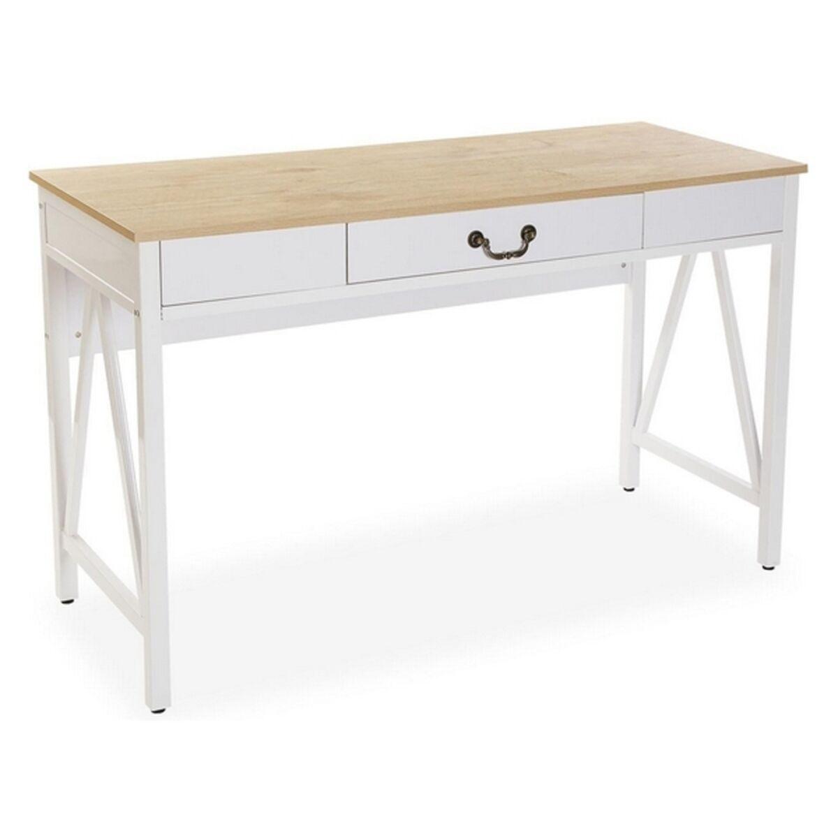 Mesa de Escritorio Versa Metal PVC Ratán (45 x 76 x 120 cm)