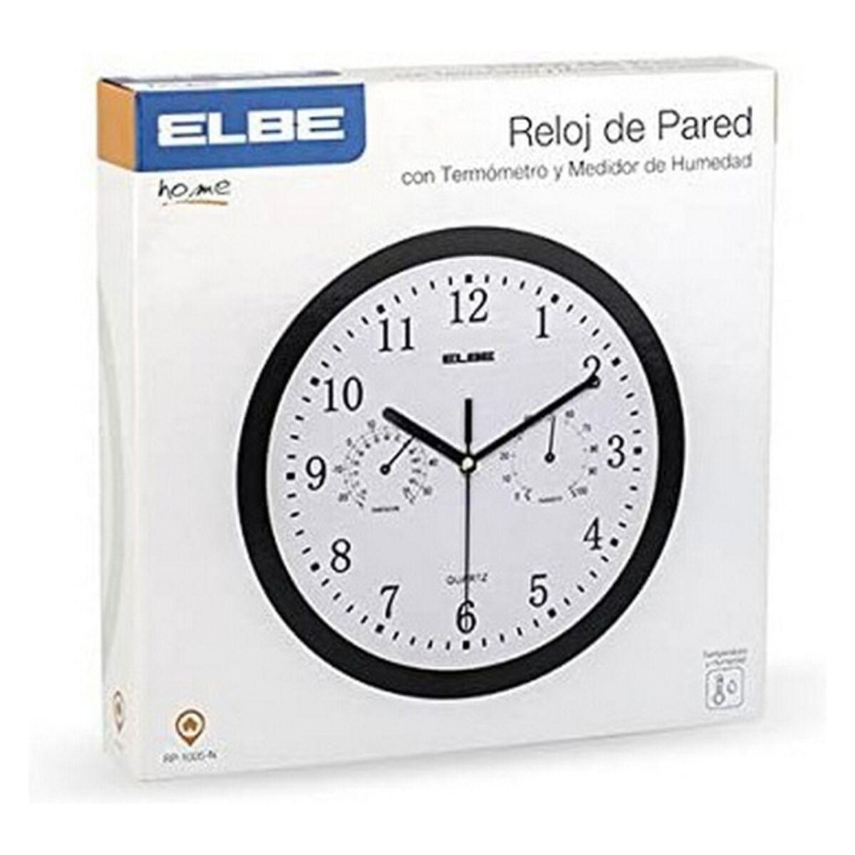Reloj de Pared ELBE RP-1005-N Blanco/Negro
