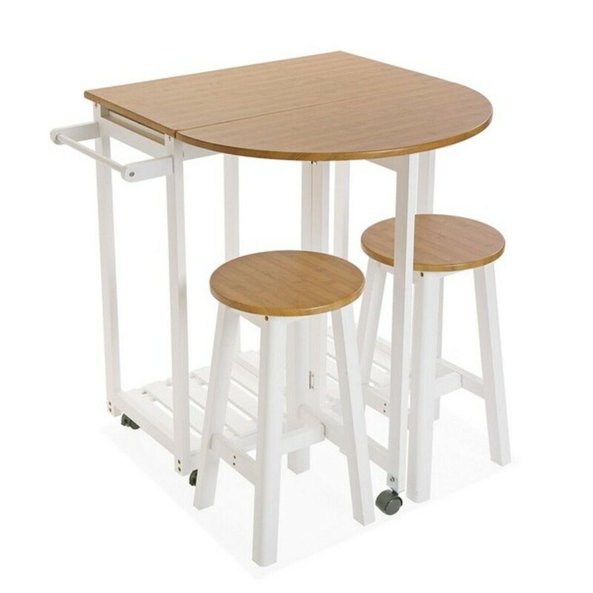 Conjunto de Mesa con 2 Sillas Abatible (39,5 x 84 x 86 cm)