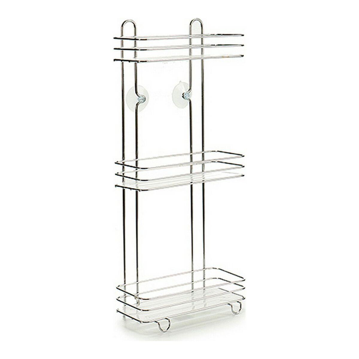 Estantería de Baño Berilo Transparente Plateado