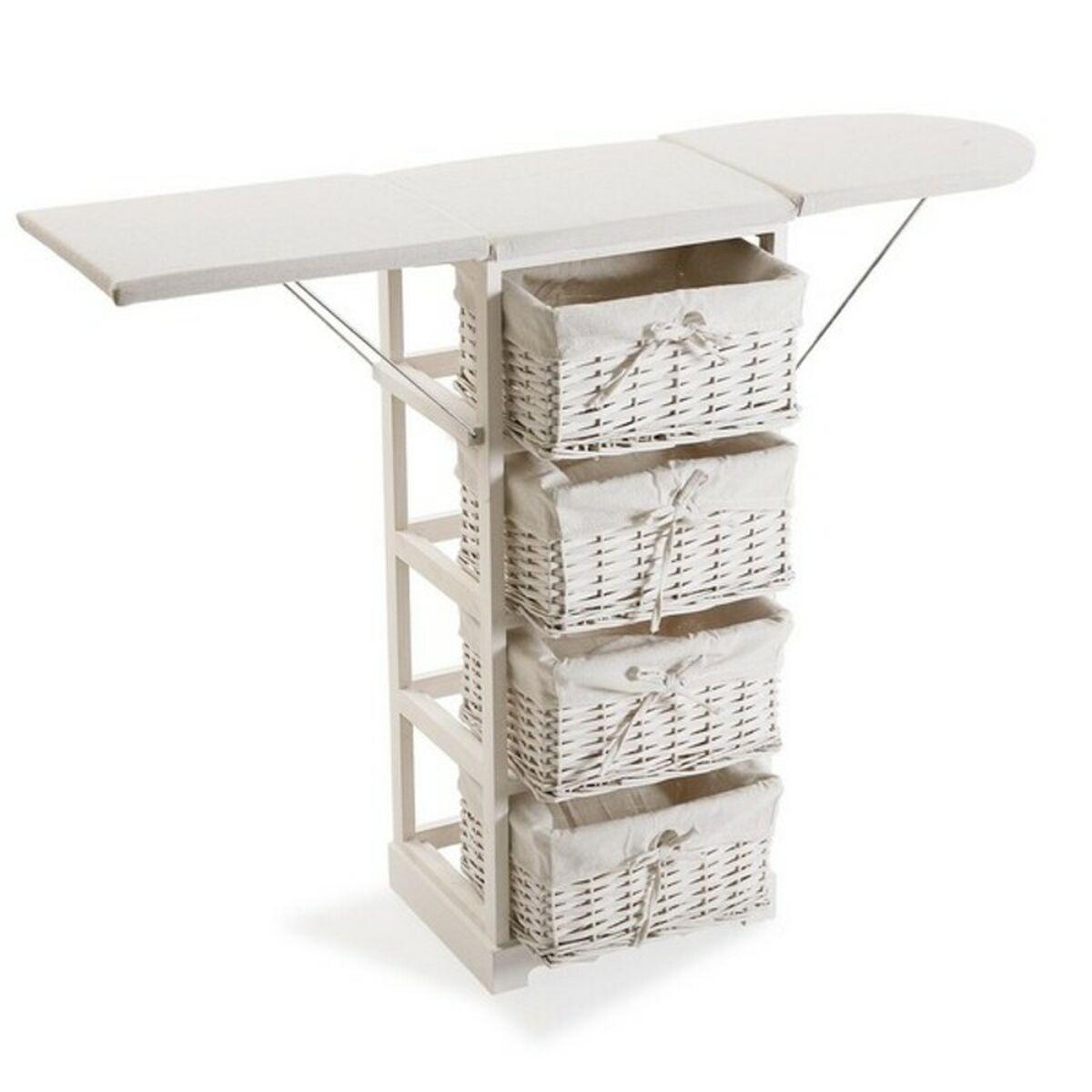 Centro de Planchado Basic Blanco Madera (30 x 85 x 110 cm)