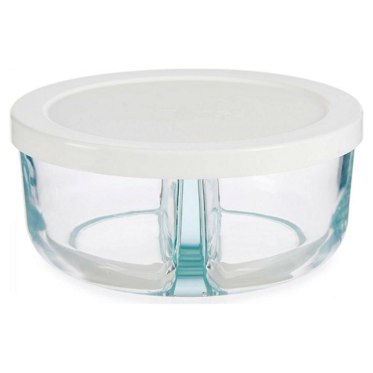 Fiambrera Pasabahce 530683-1113225 Blanco Transparente Vidrio 2 Compartimentos
