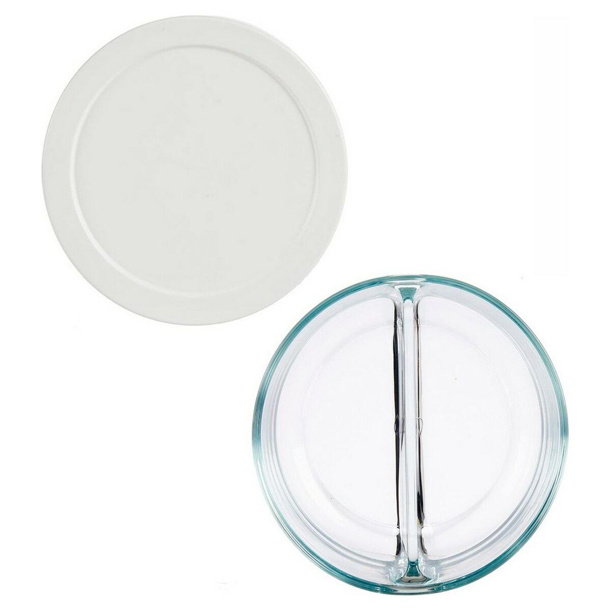 Fiambrera Pasabahce 530683-1113225 Blanco Transparente Vidrio 2 Compartimentos
