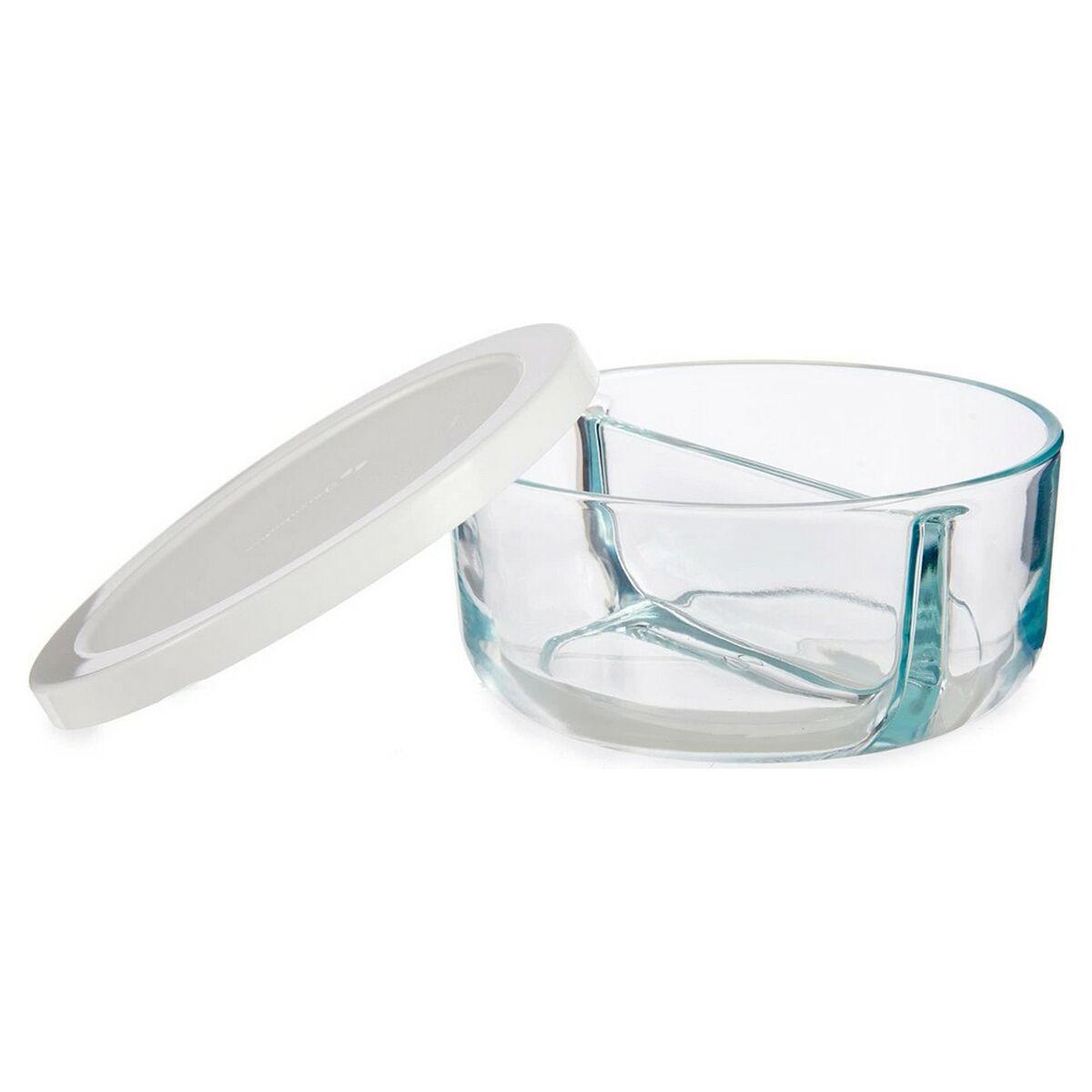 Fiambrera Pasabahce 530683-1113225 Blanco Transparente Vidrio 2 Compartimentos