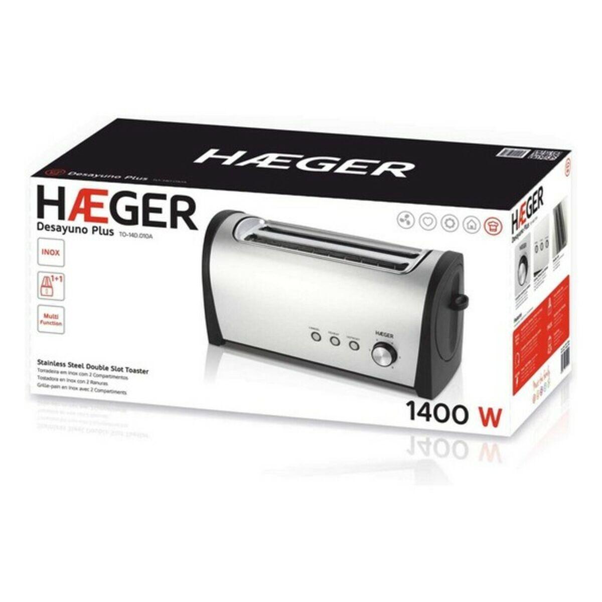 Tostadora Haeger Desayuno Plus 1400 W