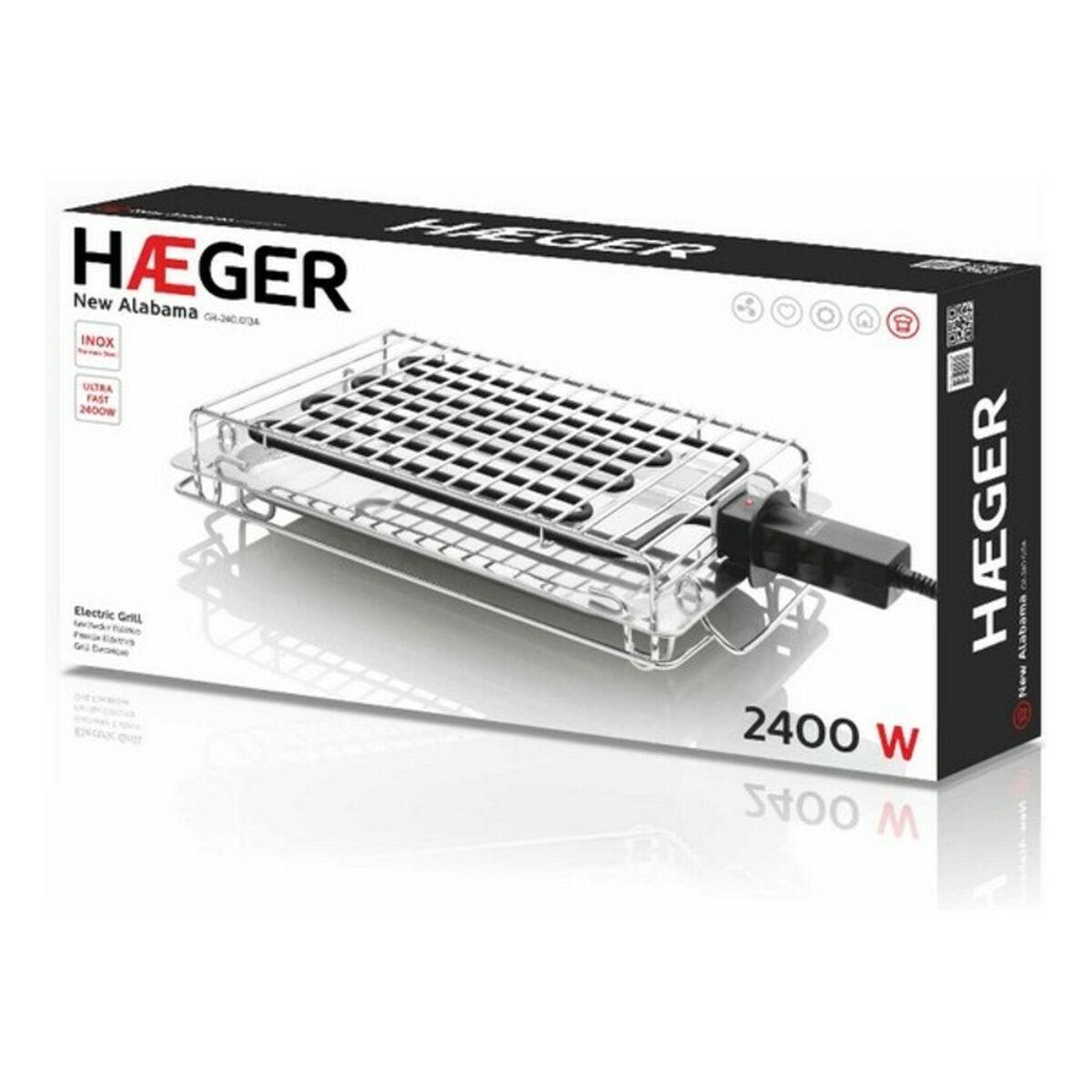 Parrilla Eléctrica Haeger 2400W (395 x 275mm)