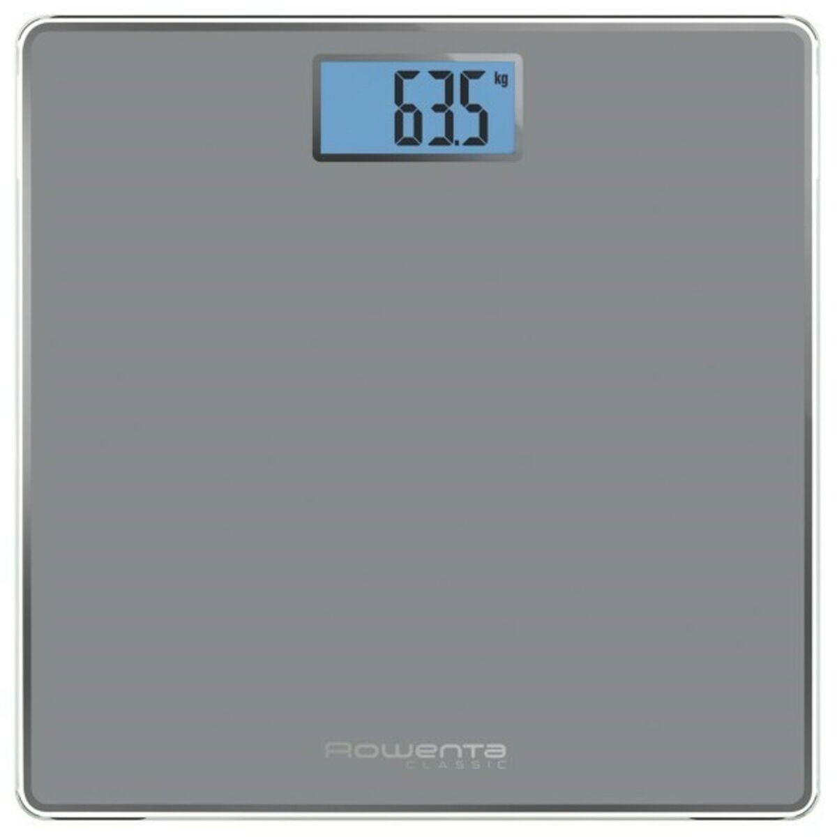 Báscula Digital de Baño Rowenta BS1500 Vidrio templado Azul Gris Baterías x 2