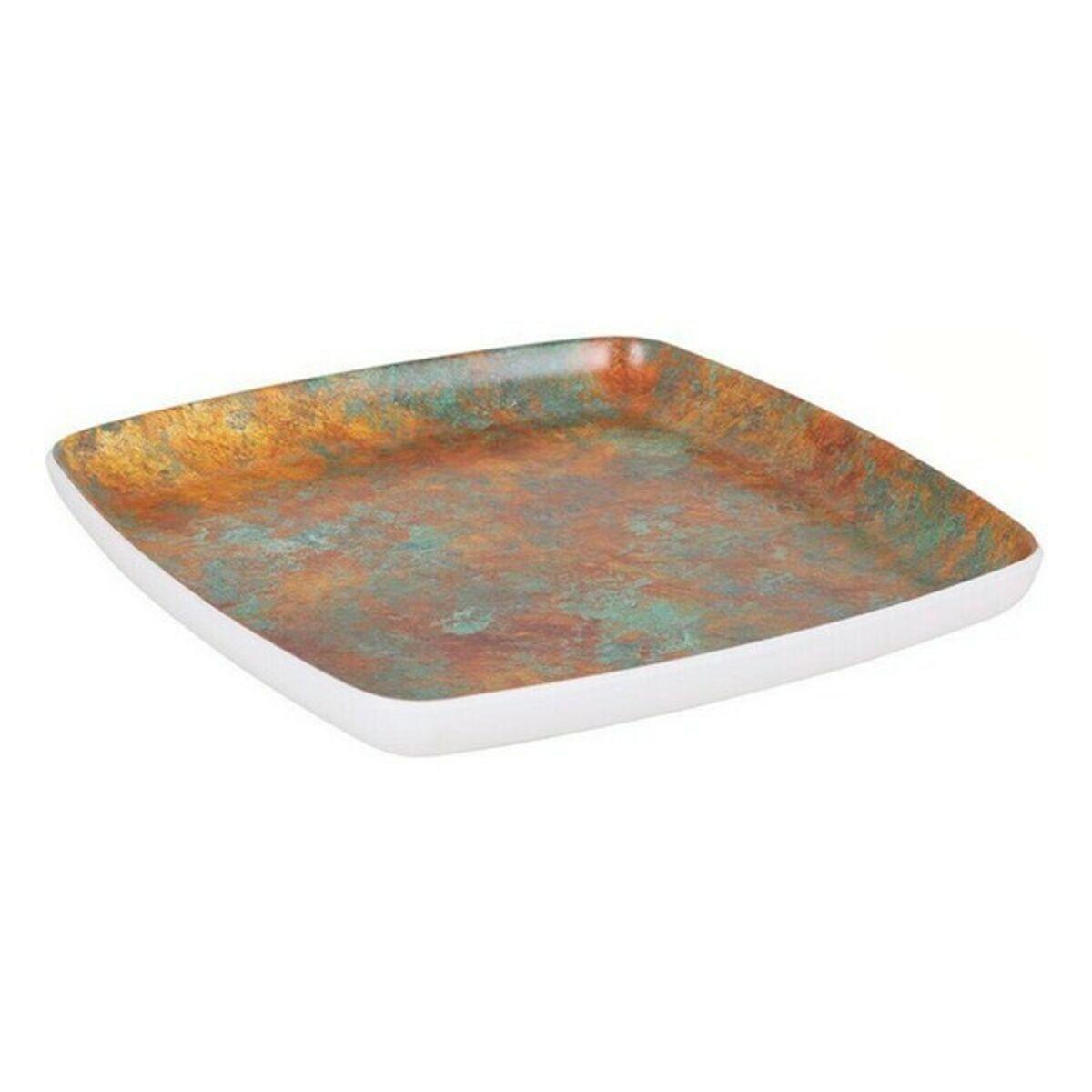Plato Llano Viejo Valle Goji Blanco Melamina Cuadrado 21,5 x 21,5 x 2,2 cm