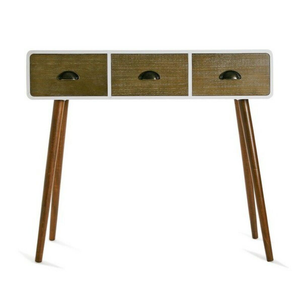 Recibidor con 3 Cajones Versa 30 x 80,5 x 90 cm 0,3 x 0,805 x 0,9 cm Blanco