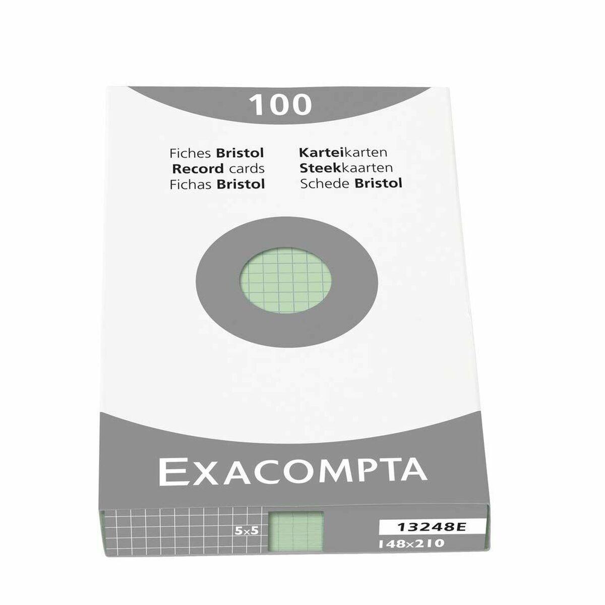 Fichas Exacompta Bristol A5 Verde (Reacondicionado C)