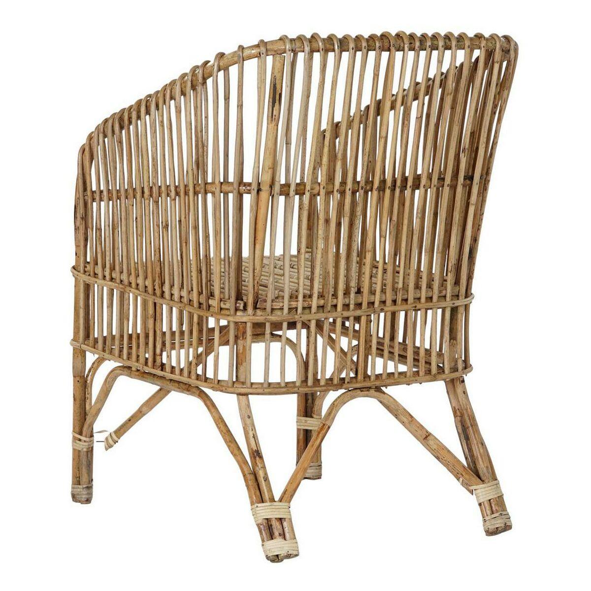 Silla de Comedor DKD Home Decor Multicolor Natural 56 x 52 x 82 cm