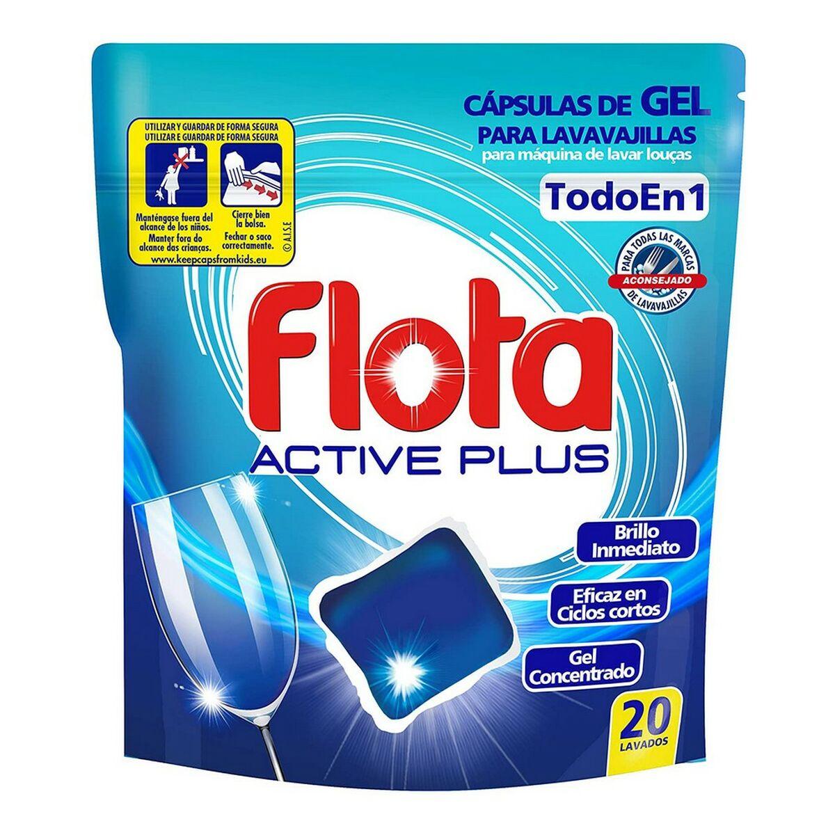 Pastillas para Lavavajillas Active Plus Flota (20 uds)