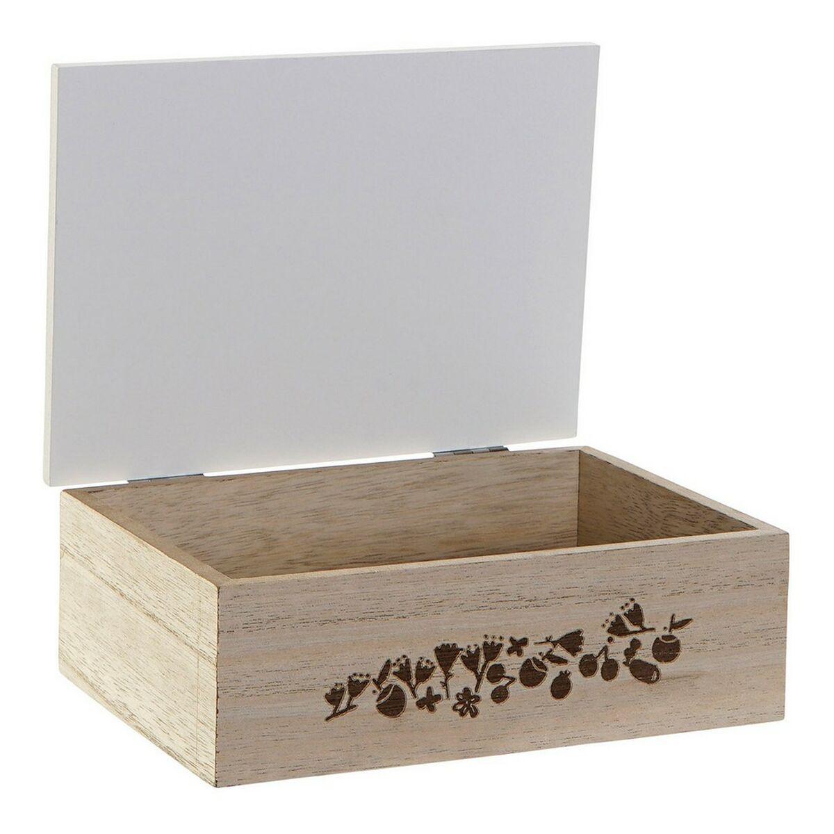 Juego de Cajas Decorativas DKD Home Decor Madera MDF (17 x 12 x 6 cm)