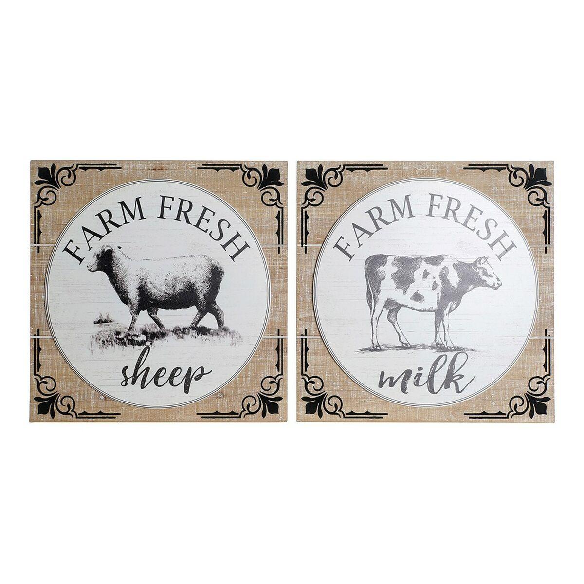 Figura Decorativa DKD Home Decor Blanco Natural Espirales Cottage 40 x 3,5 x 40 cm (2 Unidades)