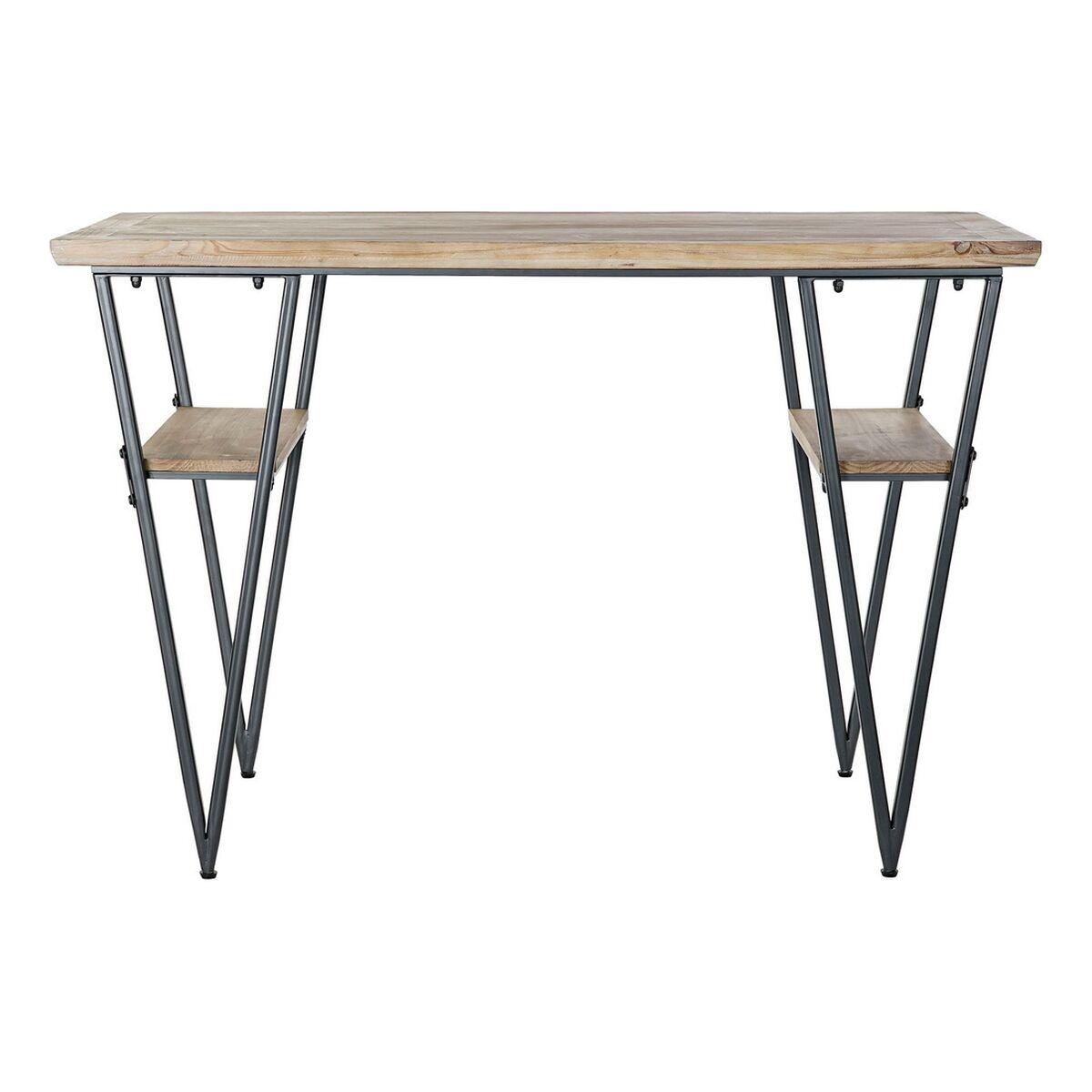 Escritorio DKD Home Decor Negro Metal Abeto (120 x 60 x 81 cm)