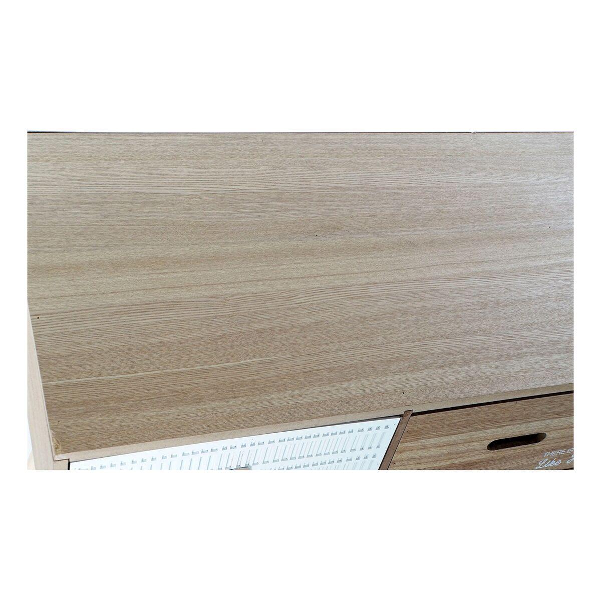 Escritorio DKD Home Decor Blanco Marrón Madera (100 x 50 x 76 cm)