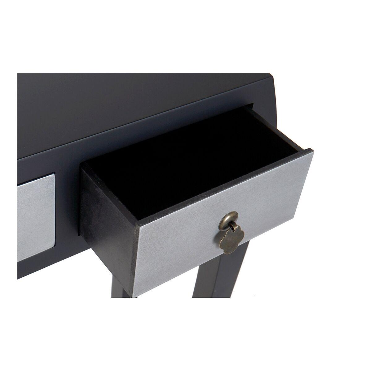 Recibidor con 3 Cajones DKD Home Decor Negro Plateado 96 x 26 x 80 cm