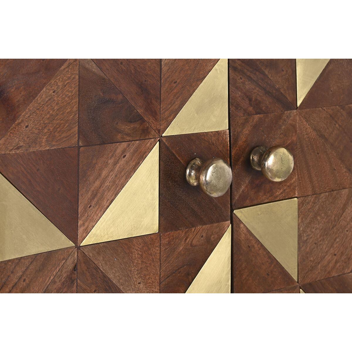 Aparador DKD Home Decor Blanco Negro Dorado Marrón oscuro 84 x 43 x 152 cm