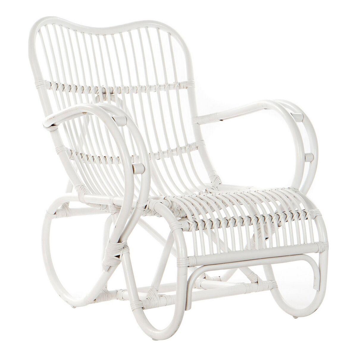Mecedora DKD Home Decor Blanco 75 x 85 x 85 cm