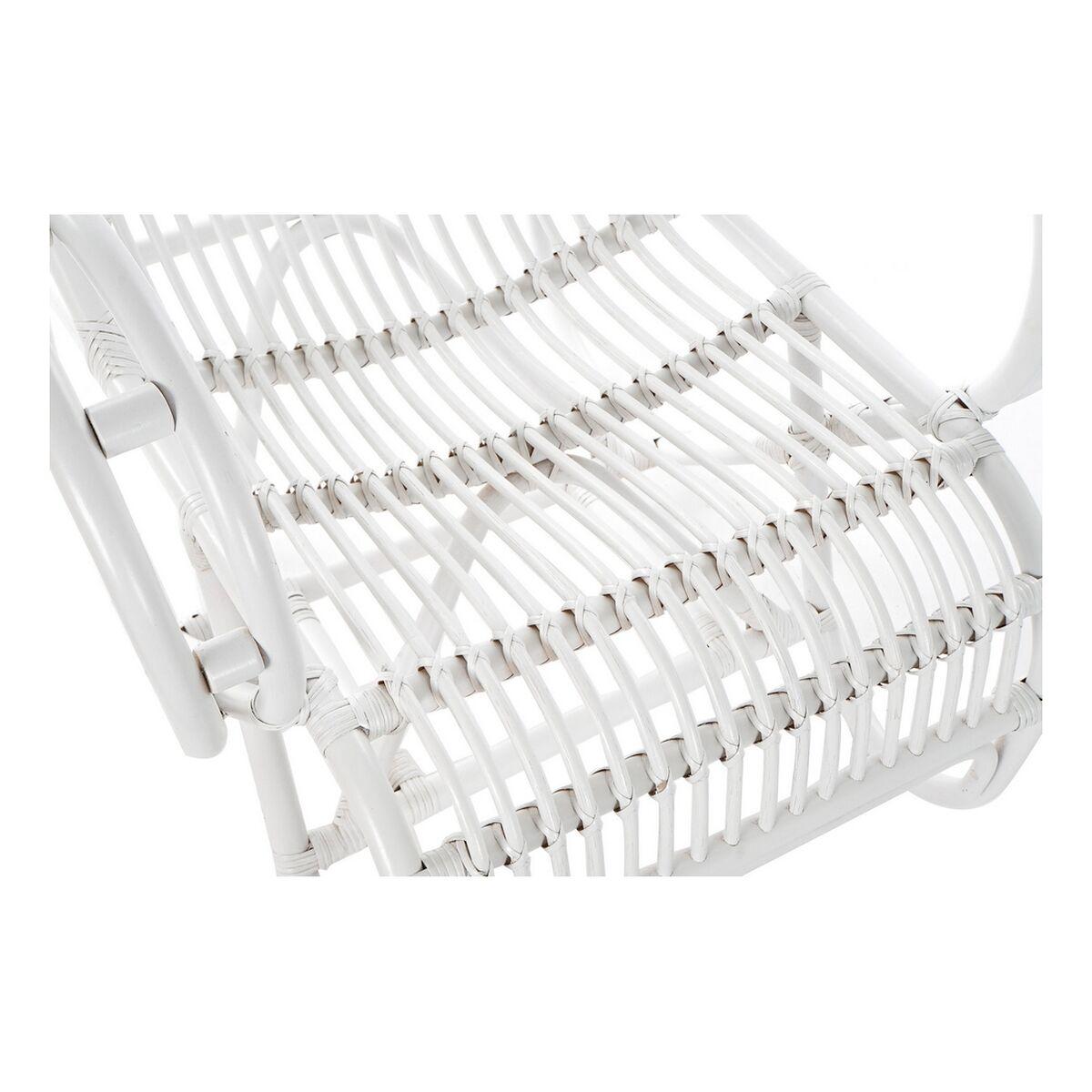 Mecedora DKD Home Decor Blanco 75 x 85 x 85 cm
