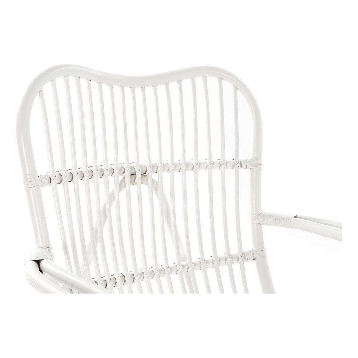 Mecedora DKD Home Decor Blanco 75 x 85 x 85 cm