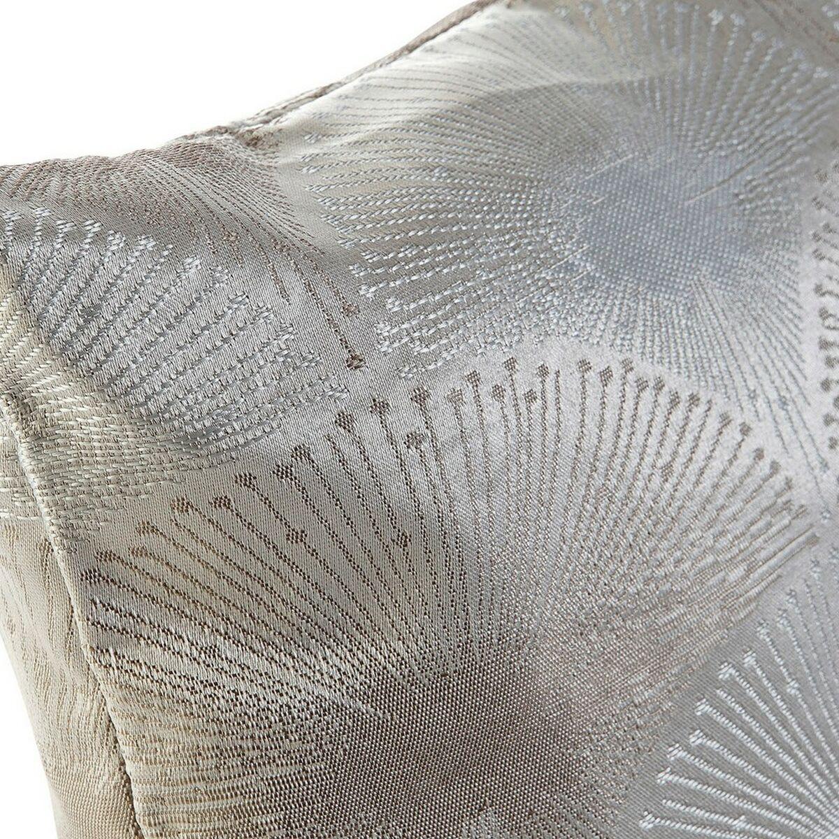 Cojín DKD Home Decor Gris Poliéster Aluminio Tradicional
