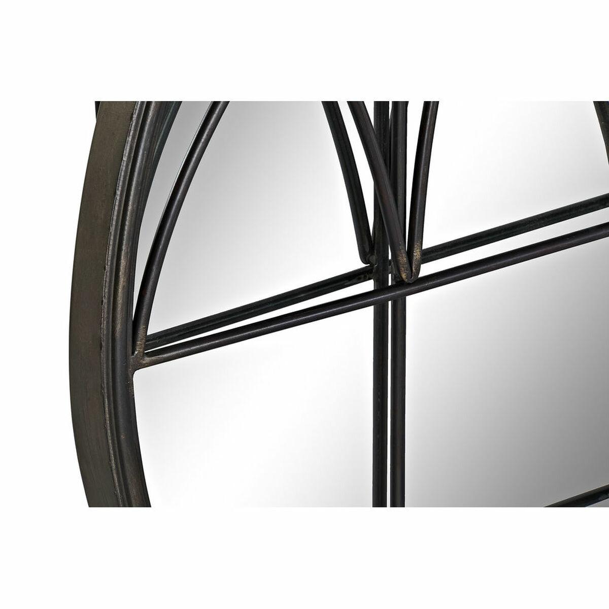 Espejo de pared DKD Home Decor Negro Moderno 76 x 4 x 76 cm