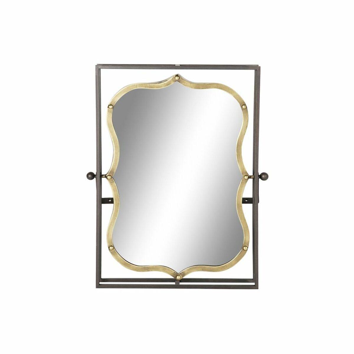 Espejo de pared DKD Home Decor Negro Dorado 51,5 x 12 x 65 cm Vintage