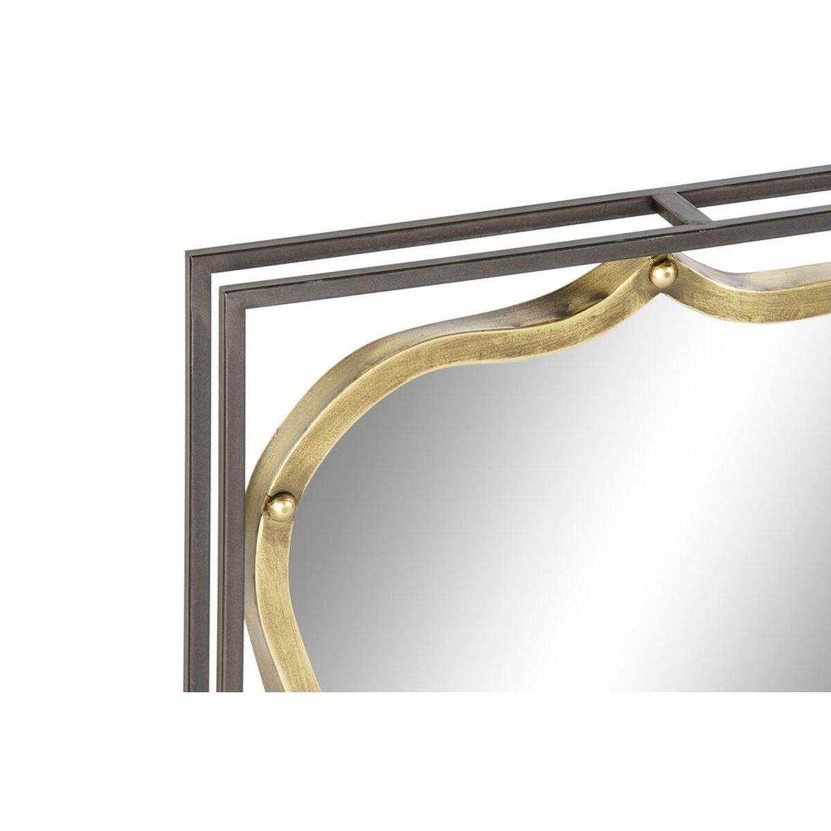 Espejo de pared DKD Home Decor Negro Dorado 51,5 x 12 x 65 cm Vintage
