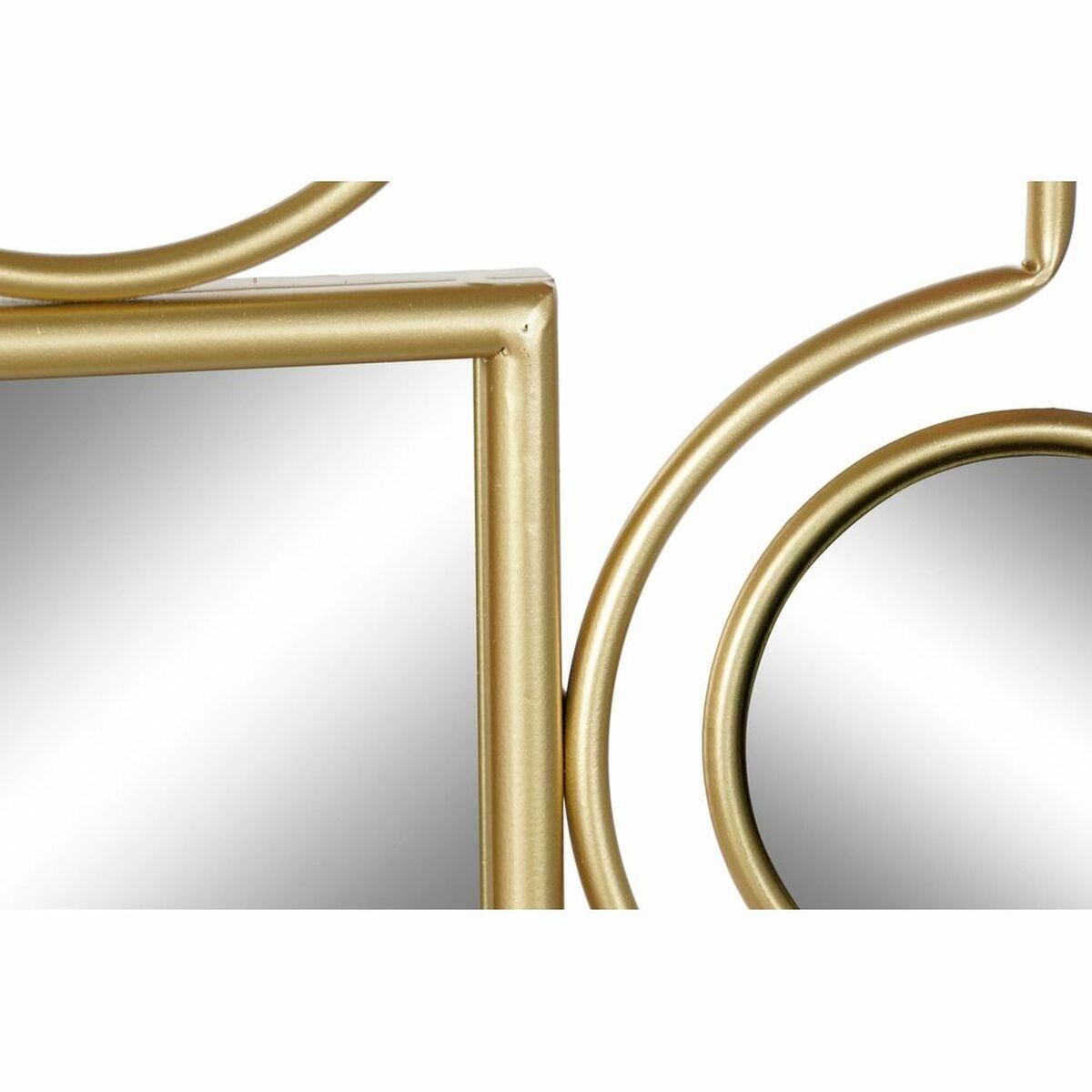 Espejo de pared DKD Home Decor Negro Dorado 70 x 2 x 100 cm Vintage