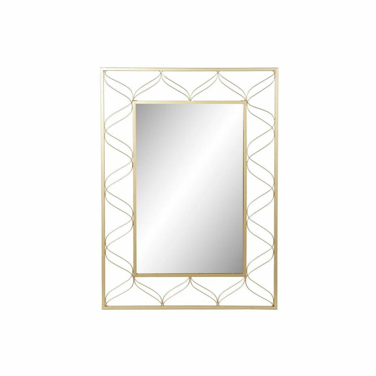 Espejo de pared DKD Home Decor Dorado 70,5 x 2 x 98 cm