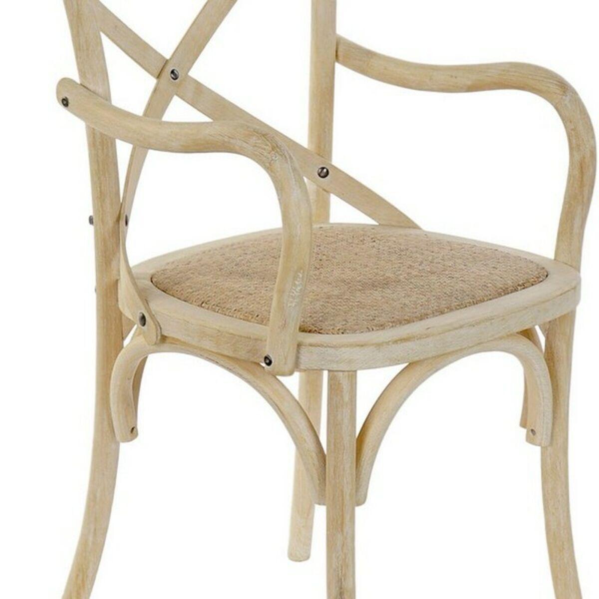 Silla de Comedor DKD Home Decor Blanco Multicolor 55 x 57 x 92 cm 55 x 47 x 92 cm