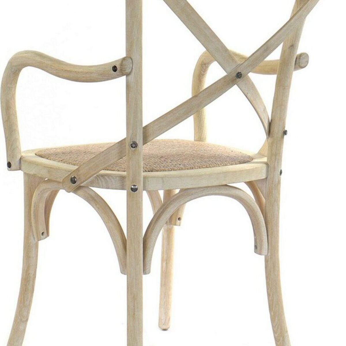 Silla de Comedor DKD Home Decor Blanco Multicolor 55 x 57 x 92 cm 55 x 47 x 92 cm