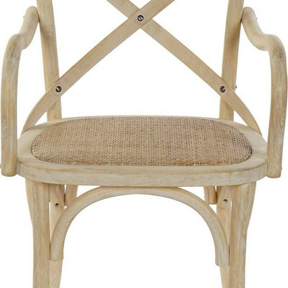 Silla de Comedor DKD Home Decor Blanco Multicolor 55 x 57 x 92 cm 55 x 47 x 92 cm