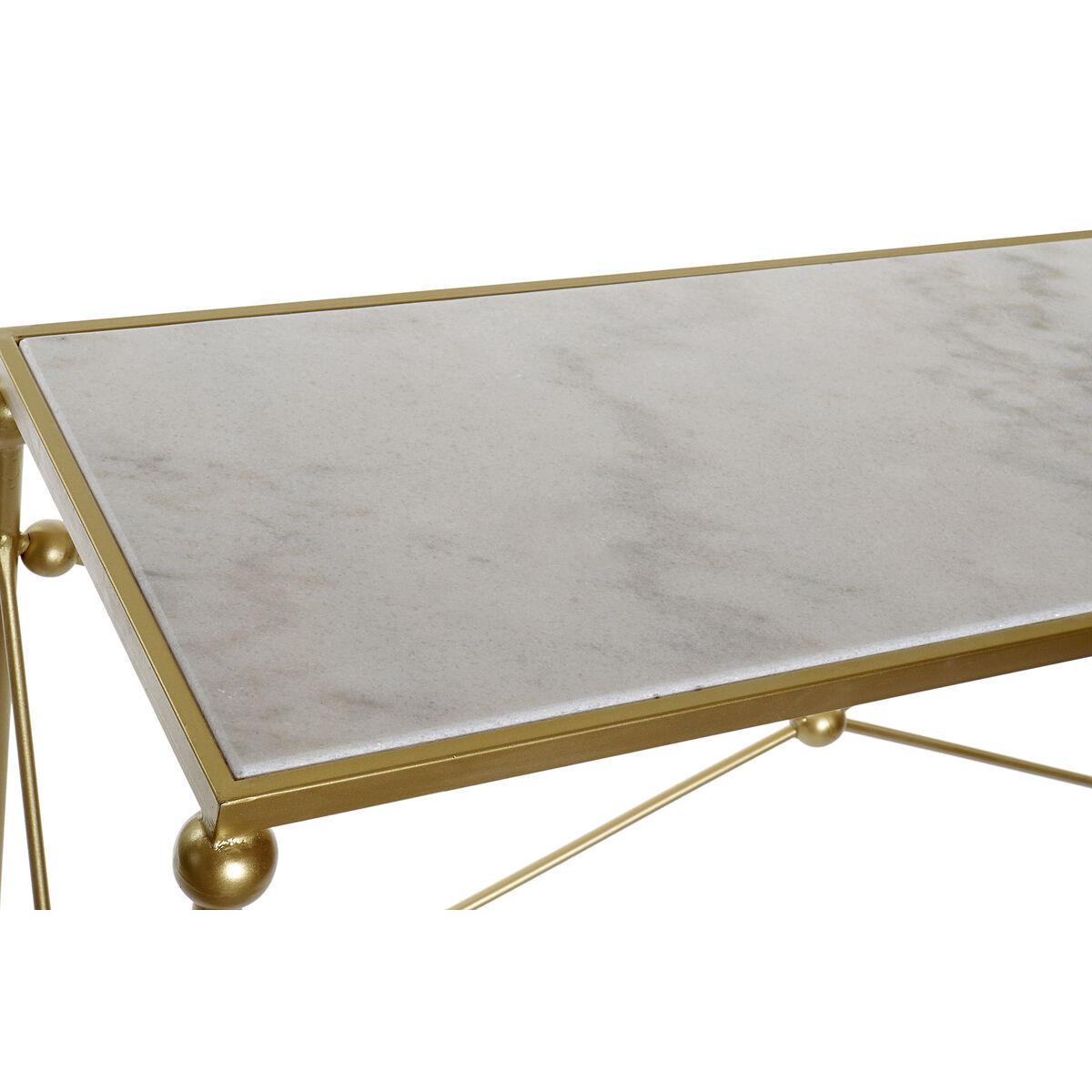 Consola DKD Home Decor Dorado Metal Mármol 119 x 33 x 80 cm