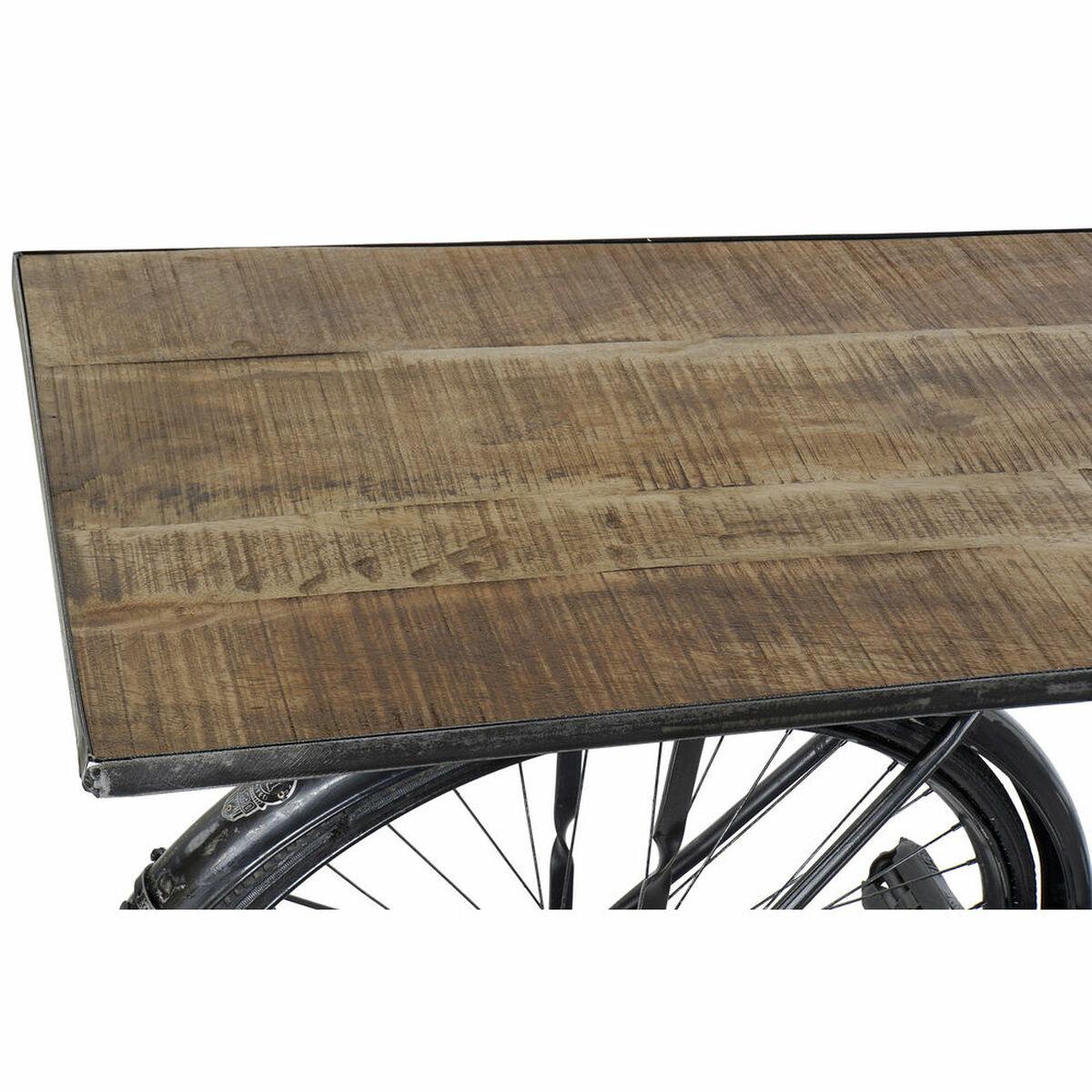 Consola DKD Home Decor 8424001710515 Negro Gris Multicolor Marrón claro Madera Metal Hierro Madera de mango 193 x 50 x 90 cm