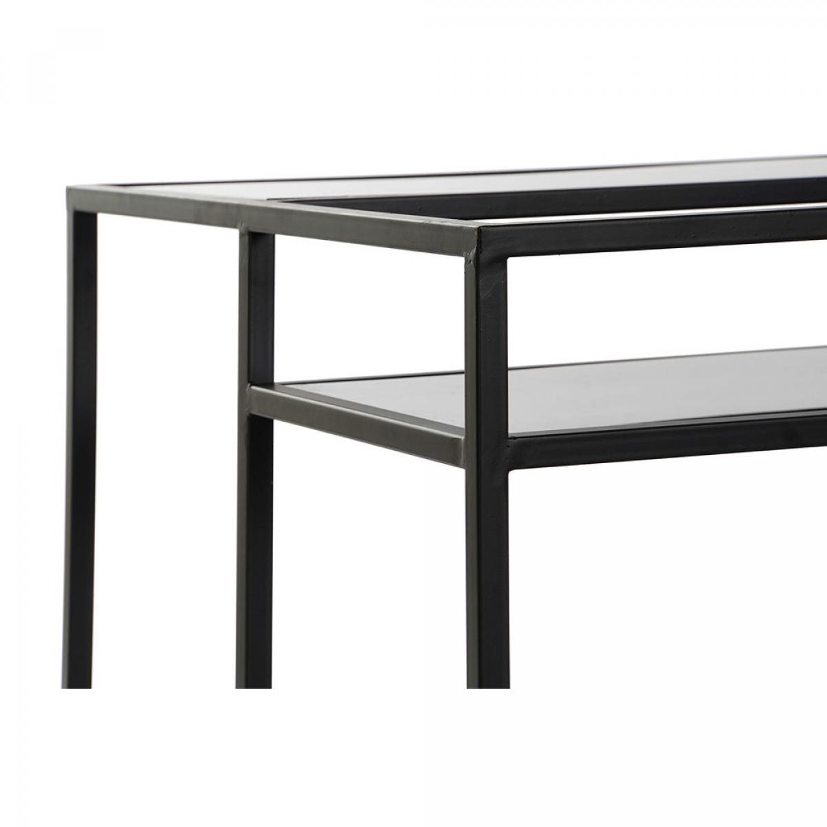 Mesa de Centro DKD Home Decor 8424001787234 Negro Multicolor Natural Madera Metal Espejo 120 x 60 x 50 cm