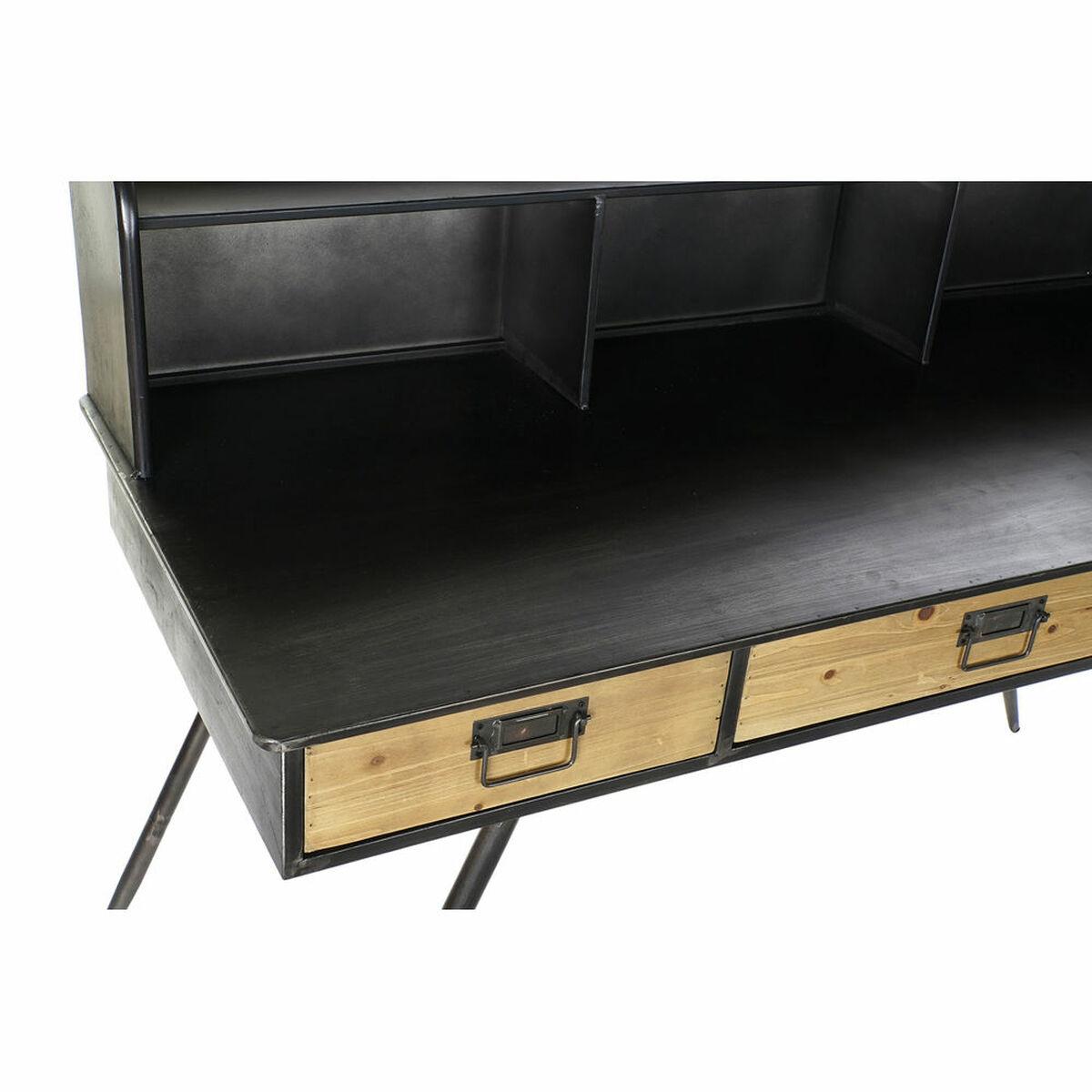 Escritorio DKD Home Decor S3023220 Negro Metal Madera MDF (135 x 60 x 102 cm)