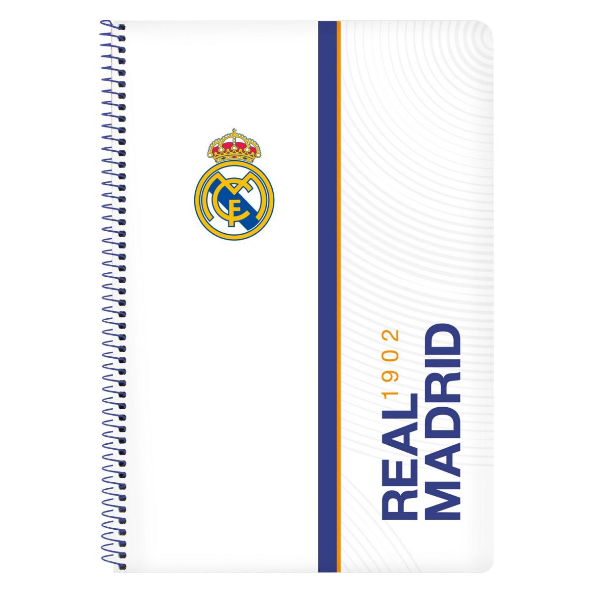 Libreta de Anillas Real Madrid C.F. 512154066 Azul Blanco A4