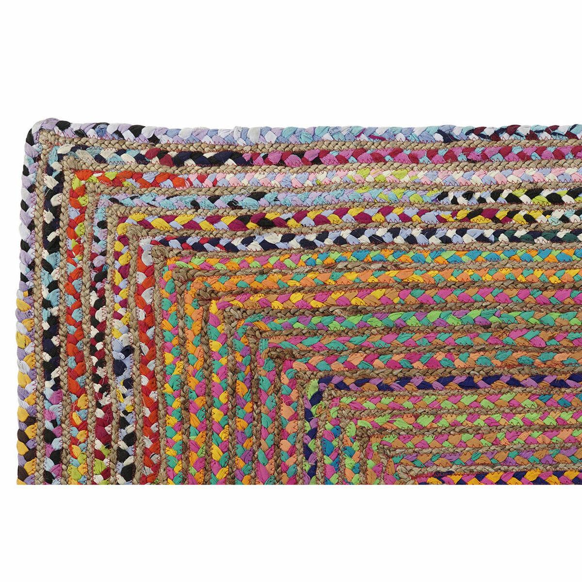 Alfombra DKD Home Decor Marrón Multicolor Jute Algodón (200 x 290 x 1 cm)